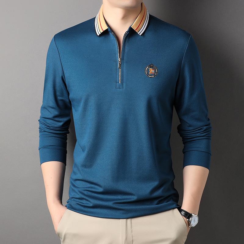 Young and Middle-aged Men s Thin Long-sleeved T-shirt Autumn New Men s Half-zip T-shirt Polo Shirt Men s Base Shirt M
Young and Middle-aged Men s Thin Long-sleeved T-shirt Autumn New Men s Half-zip T-shirt Polo Shirt Men s Base Shirt M