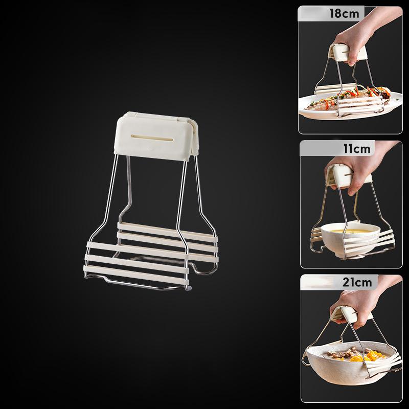 AAB050 PP+Stainless Steel+Silicone Bowl Gripping Tool Kitchen Anti-scald Bowl Plate Cup Clip White
AAB050 PP+Stainless Steel+Silicone Bowl Gripping Tool Kitchen Anti-scald Bowl Plate Cup Clip White