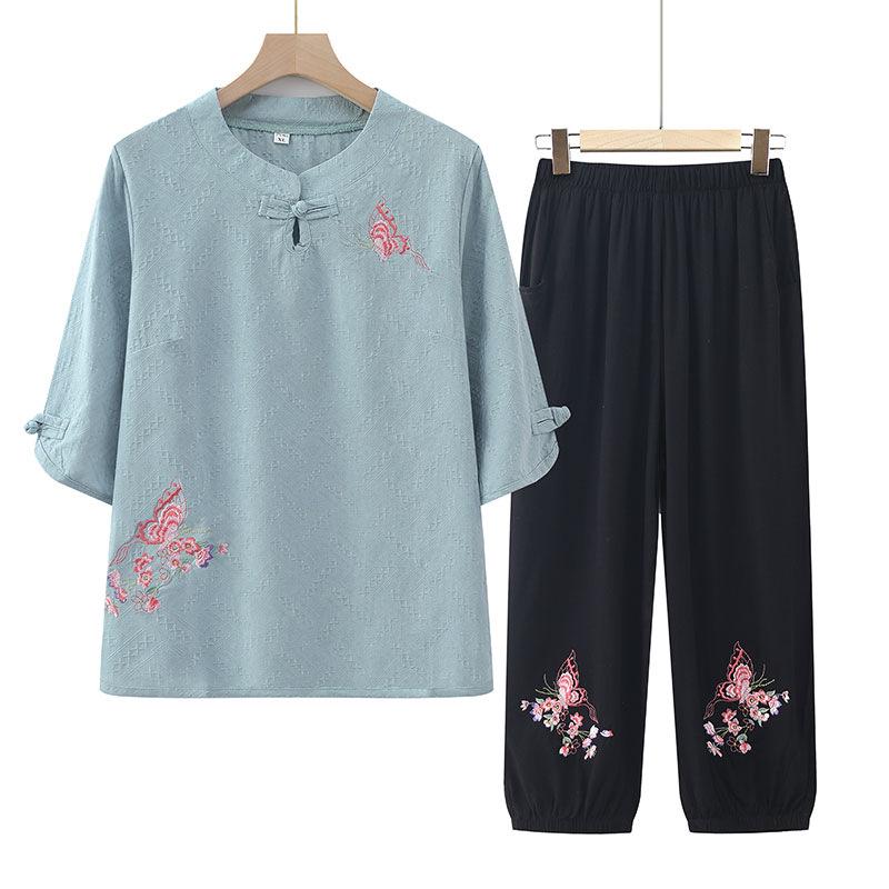 Grandma s Fashionable Cotton Linen Tang Suit Mid-Sleeve T-shirt for Elderly Women 3XL (suggested 120-135 jin) синій
Grandma s Fashionable Cotton Linen Tang Suit Mid-Sleeve T-shirt for Elderly Women 3XL (suggested 120-135 jin) синій