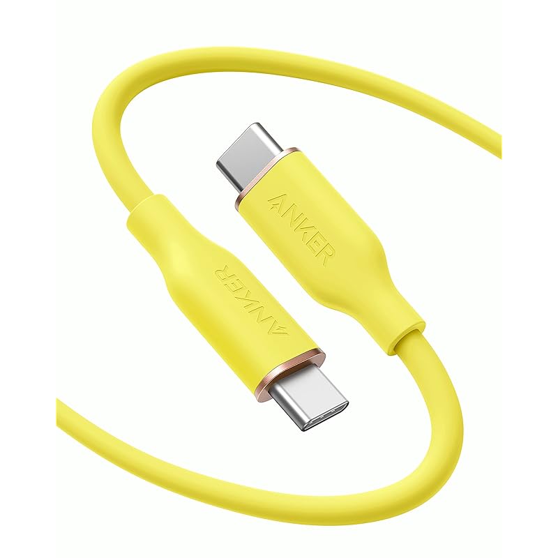 Anker PowerLine III Flow USB-C & cable Anker tangle-free cable USB PD compatible Adopts silicon material 100W iPhone 16 / 15 Galaxy iPad Pro/Air
Anker PowerLine III Flow USB-C & cable Anker tangle-free cable USB PD compatible Adopts silicon material 100W iPhone 16 / 15 Galaxy iPad Pro/Air