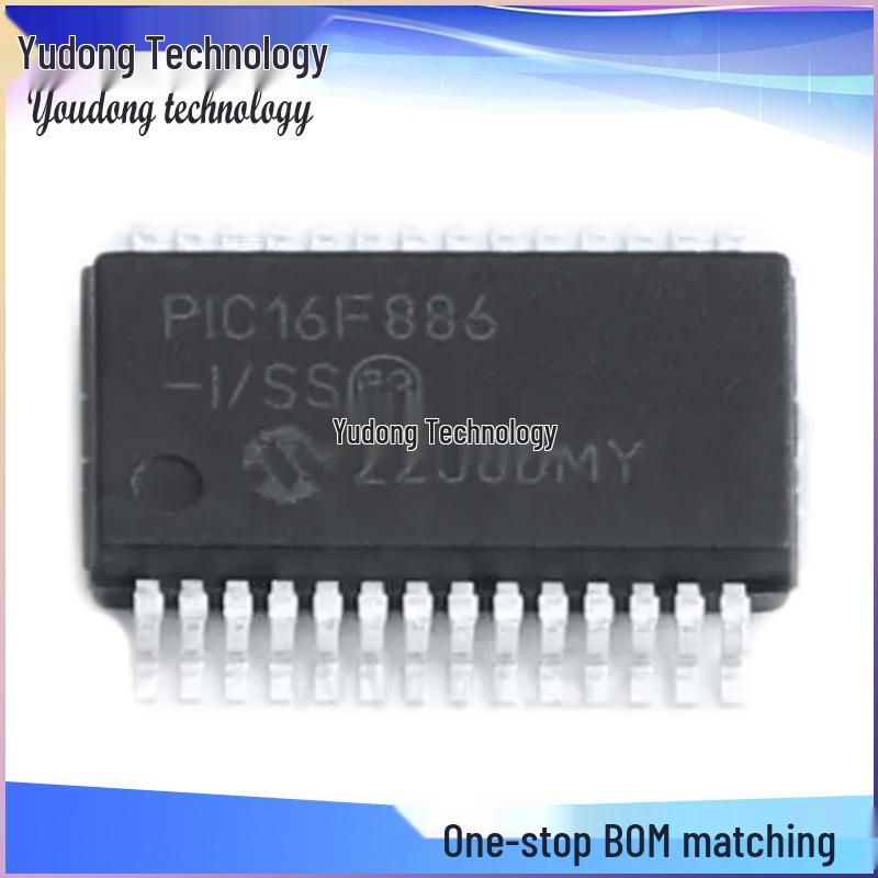 PIC16F886T-I/SS 28-Pin SSOP Microcontroller IC
PIC16F886T-I/SS 28-Pin SSOP Microcontroller IC