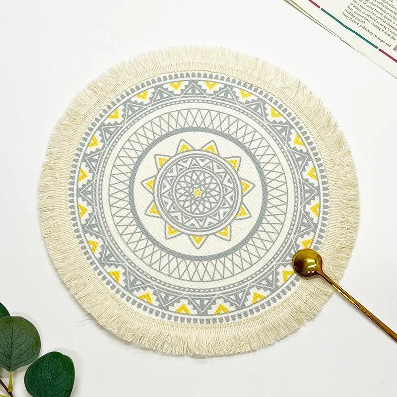 Round Table Mat Woven Ramie Placemats Anti Slip Dining Table Mats Non-Slip Tableware Bowl Pads Kitchen,Bohemian Placemat 16x16cm
Round Table Mat Woven Ramie Placemats Anti Slip Dining Table Mats Non-Slip Tableware Bowl Pads Kitchen,Bohemian Placemat 16x16cm