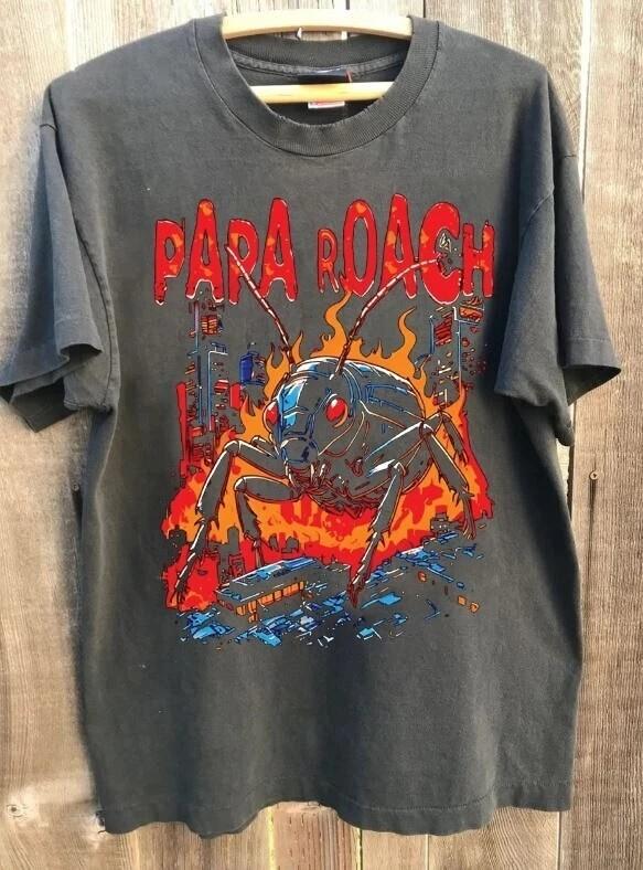 Papa Roach Roachzilla 2025 North American Tour Charcoal short sleeve Tshirt Unisex T-Shirt S
Papa Roach Roachzilla 2025 North American Tour Charcoal short sleeve Tshirt Unisex T-Shirt S