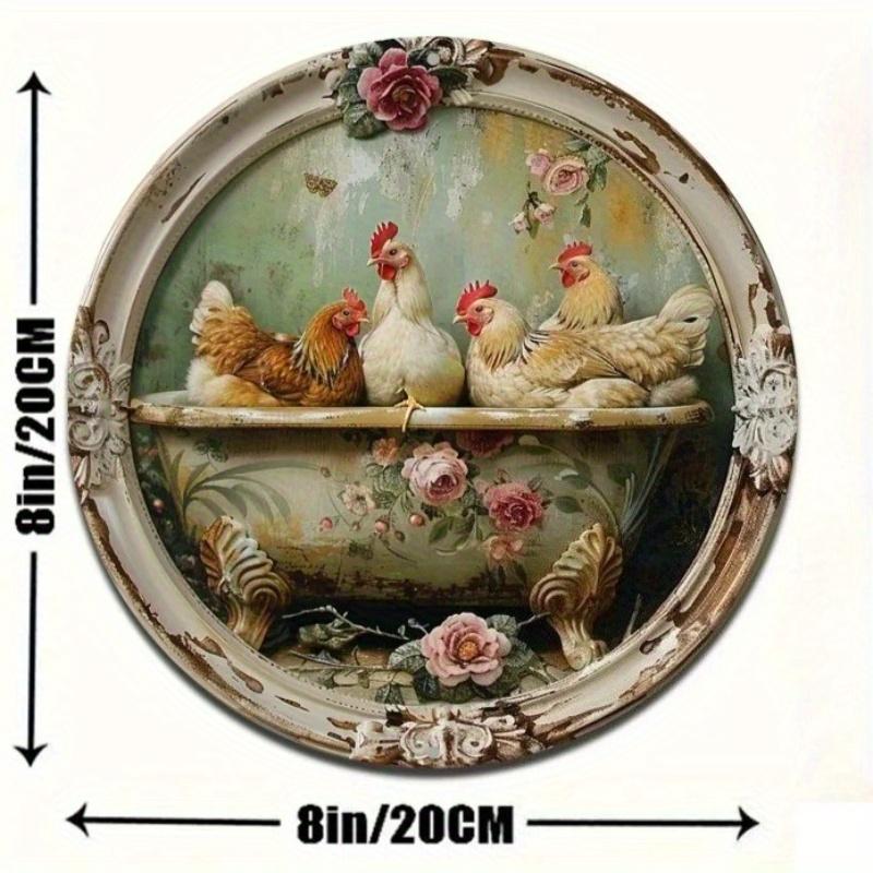 2d плоский 20*20см Химерний курячий тематичний круглий вінок Мобілі для домашнього декору Дерев яний витвір мистецтва для ванної кімнати 20*20cm
2d плоский 20*20см Химерний курячий тематичний круглий вінок Мобілі для домашнього декору Дерев яний витвір мистецтва для ванної кімнати 20*20cm