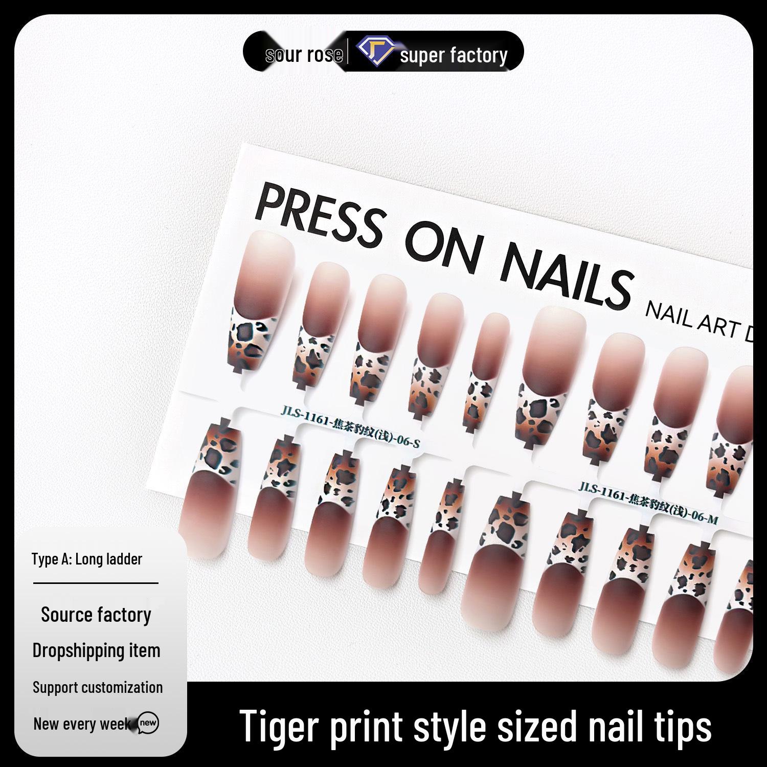 Jiaolong Mocha Leopard Suede Wearable Nails: Gentle, Whitening, High-End, Skin-Feel Manicure
Jiaolong Mocha Leopard Suede Wearable Nails: Gentle, Whitening, High-End, Skin-Feel Manicure