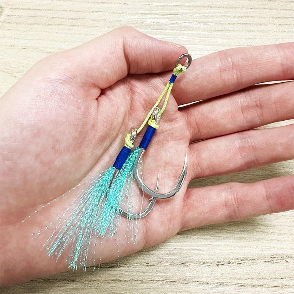 Tackle Feather Fishing Hooks with Line Treble with Feather Lures 2023 Two Hook Outdoor
Tackle Feather Fishing Hooks with Line Treble with Feather Lures 2023 Two Hook Outdoor