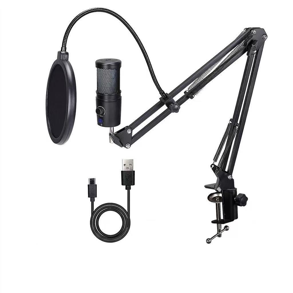 GB2020 RGB USB Condenser Microphone Bundle with Boom Arm, Pop Filter & Mute Control for Gaming, Streaming, PC, PS5, Mac чорний
GB2020 RGB USB Condenser Microphone Bundle with Boom Arm, Pop Filter & Mute Control for Gaming, Streaming, PC, PS5, Mac чорний