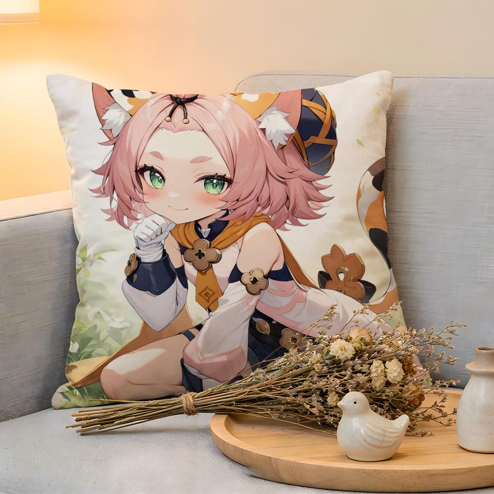 Cushion Cover Linen SkinFriendly Soft Decorative Case For Sofa Home Decor Hot Game Genshin Impact Pillow cover 30x30cm
Cushion Cover Linen SkinFriendly Soft Decorative Case For Sofa Home Decor Hot Game Genshin Impact Pillow cover 30x30cm
