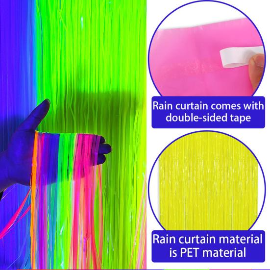 Yousheng Metallic Tinsel Foil Fringe Curtains Colorful Iridescent Tinsel Streamer Backdrop Decor for Wedding Birthday Neon Party Decoration D
Yousheng Metallic Tinsel Foil Fringe Curtains Colorful Iridescent Tinsel Streamer Backdrop Decor for Wedding Birthday Neon Party Decoration D