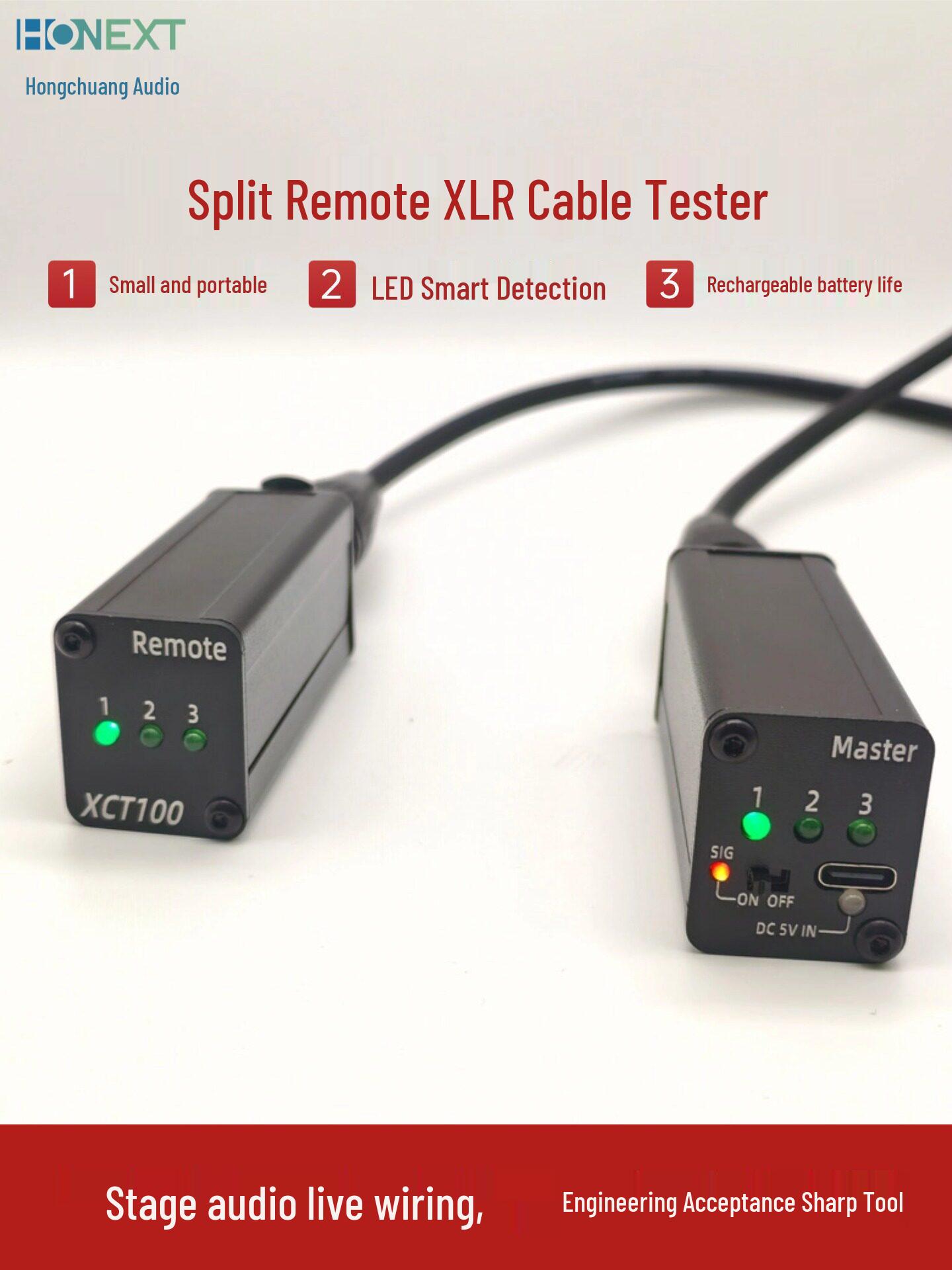 Detachable XLR Cable Tester & Fault Diagnosis Tool Other
Detachable XLR Cable Tester & Fault Diagnosis Tool Other