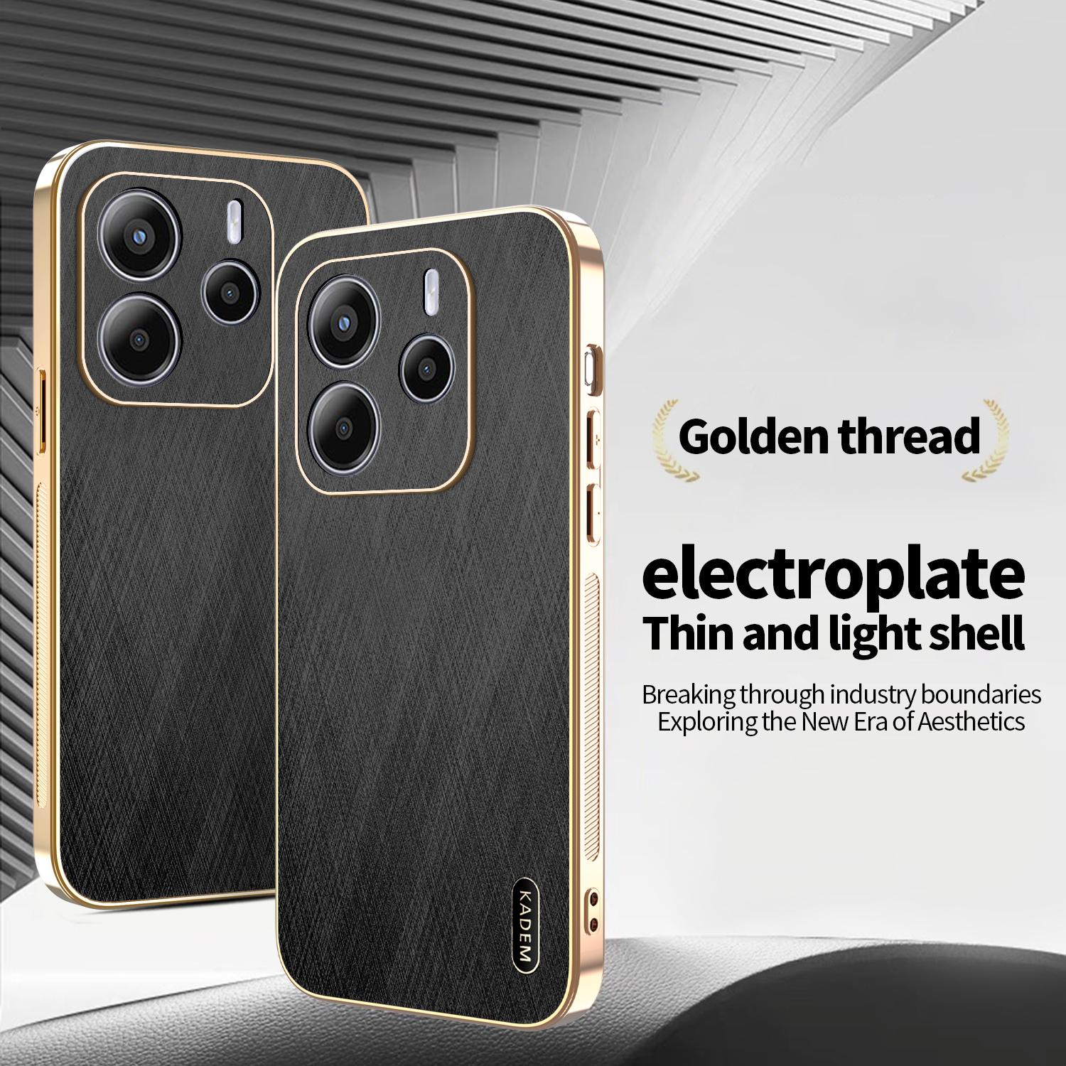 KADEM For Xiaomi Redmi Note 14 4G (164.84x78.15x8.16mm) Case Electroplating Silk Texture PU+TPU Phone Back Cover Green
KADEM For Xiaomi Redmi Note 14 4G (164.84x78.15x8.16mm) Case Electroplating Silk Texture PU+TPU Phone Back Cover Green