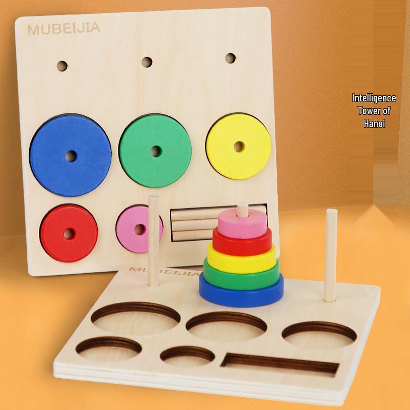 Children s Wooden Rainbow Tower of Hanoi Puzzle Toy, Five-Layer Disassemblable Educational Tool for Concentration and Thinking Skills
Children s Wooden Rainbow Tower of Hanoi Puzzle Toy, Five-Layer Disassemblable Educational Tool for Concentration and Thinking Skills