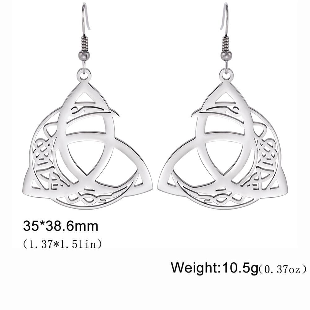 My Shape Crescent Moon Celtics Knot Drop Earrings for Women Stainless Steel Irish Knot Witch Knot Dangle Earrings Jewelry Gifts
My Shape Crescent Moon Celtics Knot Drop Earrings for Women Stainless Steel Irish Knot Witch Knot Dangle Earrings Jewelry Gifts