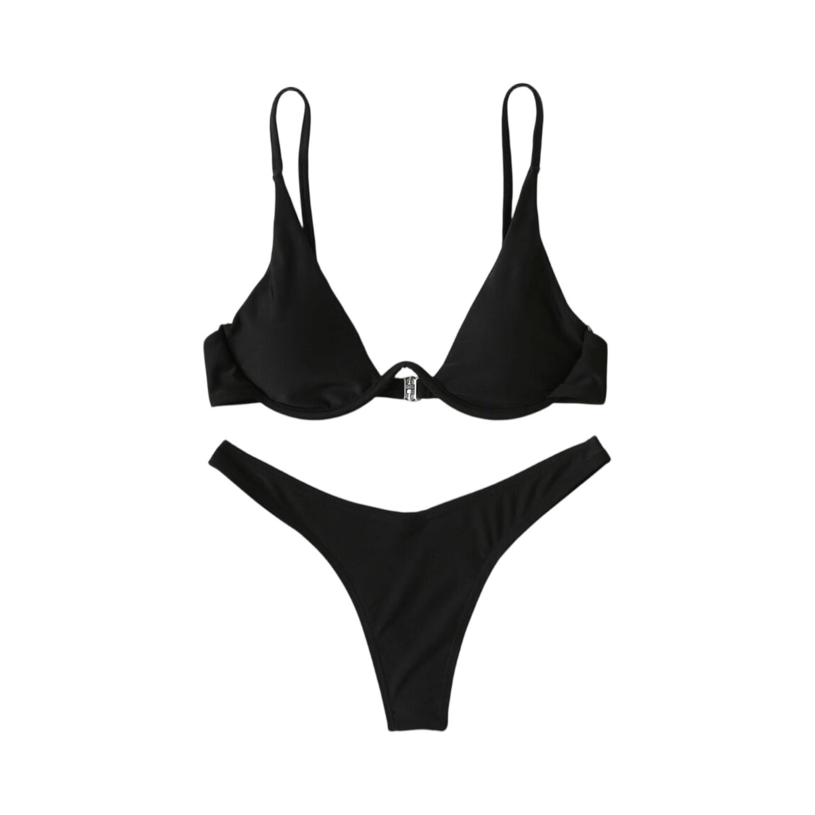 Swimming costume women two piece bikini sets for women uk with adjustable straps and back clasp swimsuits for women beachwear XL чорний
Swimming costume women two piece bikini sets for women uk with adjustable straps and back clasp swimsuits for women beachwear XL чорний