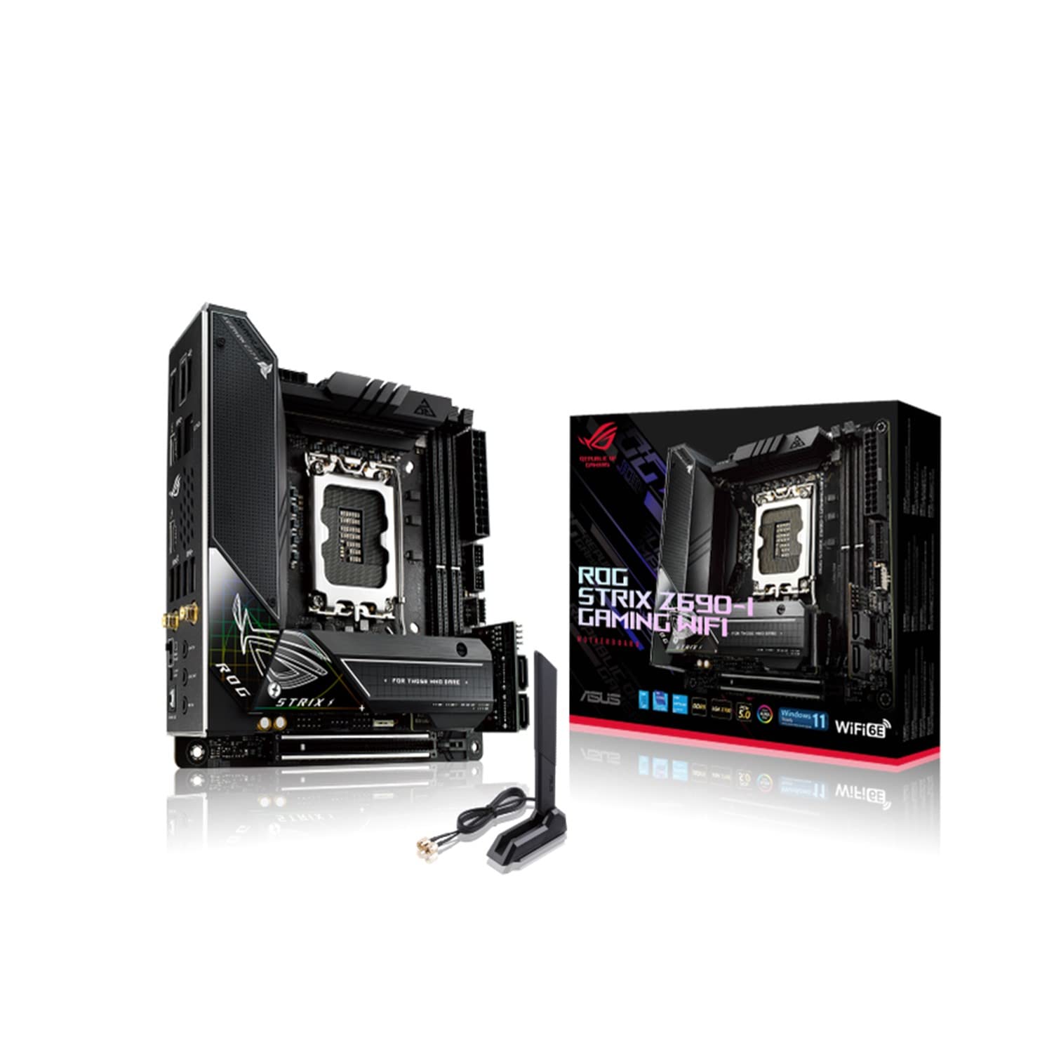 ASUS INTEL 12-го покоління CPU Compatible Z690 Chipset ITX Gaming Авторизований дистриб’ютор STRIX GAMING WIFI (LGA1700) Материнська плата/ROG Z690-I [Вітчизняна
ASUS INTEL 12-го покоління CPU Compatible Z690 Chipset ITX Gaming Авторизований дистриб’ютор STRIX GAMING WIFI (LGA1700) Материнська плата/ROG Z690-I [Вітчизняна