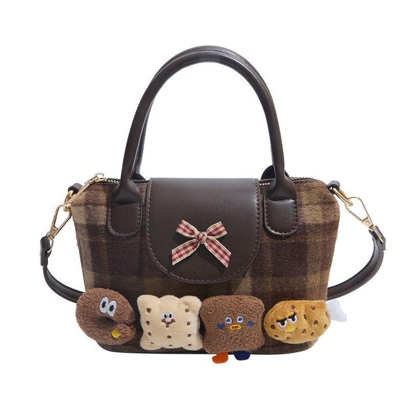Kawaii Cartoon Crossbody Bag Pu Leather With Spliced Design For Casual Outings Plaid Coffee
Kawaii Cartoon Crossbody Bag Pu Leather With Spliced Design For Casual Outings Plaid Coffee
