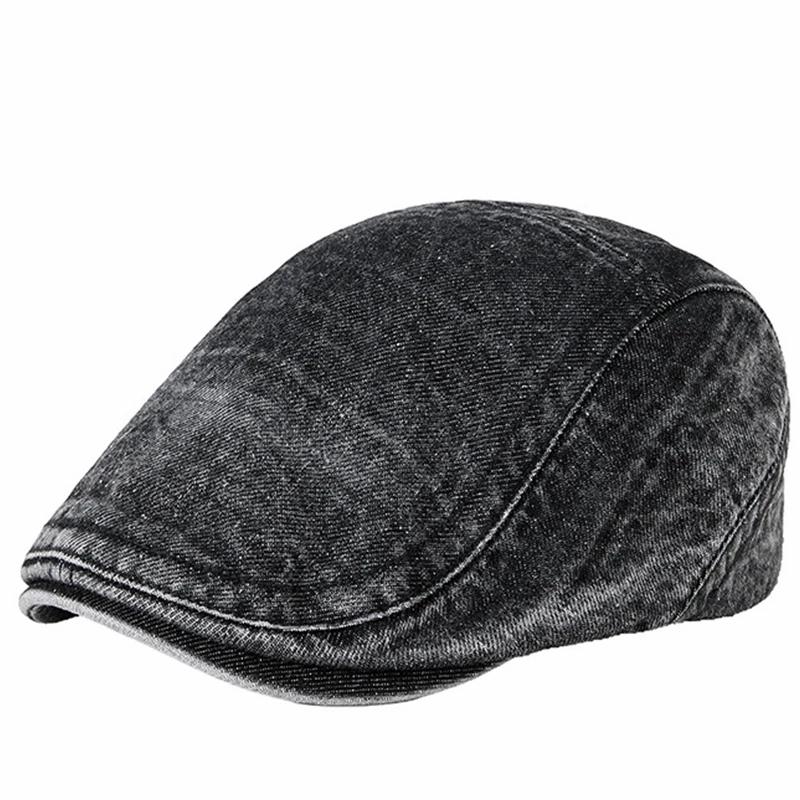 Vintage Washed Denim Flat Cap Dad Distressed Jean Newsboy Hat Men s Casual Style Berets Woman Fashion Ivy Cap M head 55-59cm чорний
Vintage Washed Denim Flat Cap Dad Distressed Jean Newsboy Hat Men s Casual Style Berets Woman Fashion Ivy Cap M head 55-59cm чорний