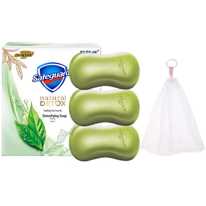 Safeguard Detoxifying Bar Soap with Soothing Tea Tree Oil, 3-Pack
Safeguard Detoxifying Bar Soap with Soothing Tea Tree Oil, 3-Pack