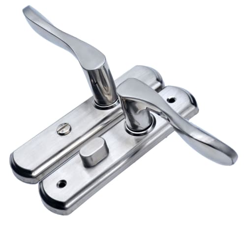 Фурнитура Kenrui Дверная ручка, Туалетная, Рычажная ручка для внутренней ванной комнаты, Без ключа (125 мм Расстояние между отверстиями) (Серебряный)
Фурнитура Kenrui Дверная ручка, Туалетная, Рычажная ручка для внутренней ванной комнаты, Без ключа (125 мм Расстояние между отверстиями) (Серебряный)