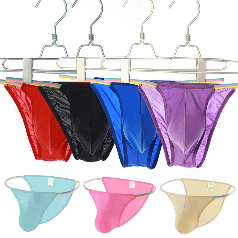 Men Sexy Thong Low Waist Underpants Underwear Ultra-thin T-Back Ice Silk Briefs Boxer Briefs
Men Sexy Thong Low Waist Underpants Underwear Ultra-thin T-Back Ice Silk Briefs Boxer Briefs