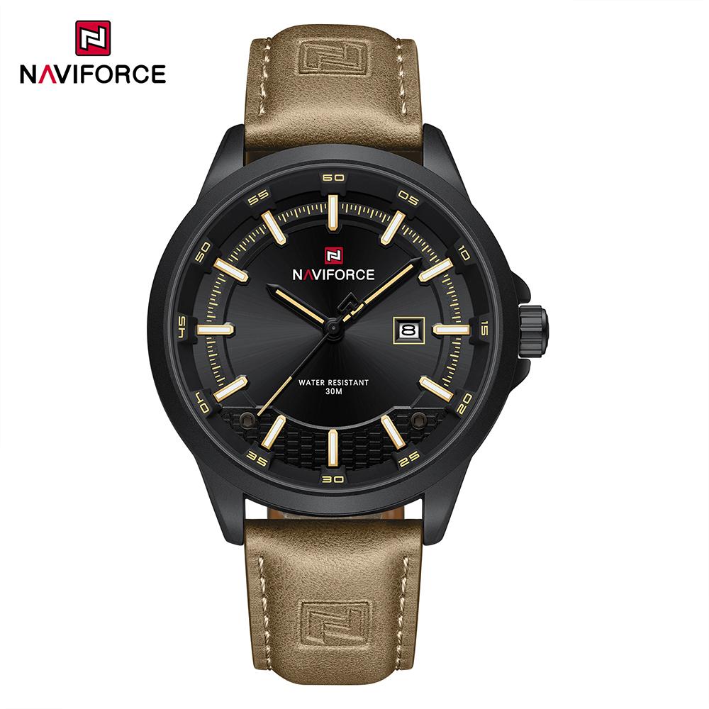 NAVIFORCE Original Quartz Watch for Men Leather Strap Simple Round Dial Luminous Calendar 30m Waterproof Men s Casual Watch NF9248L чёрный/коричневый
NAVIFORCE Original Quartz Watch for Men Leather Strap Simple Round Dial Luminous Calendar 30m Waterproof Men s Casual Watch NF9248L чёрный/коричневый