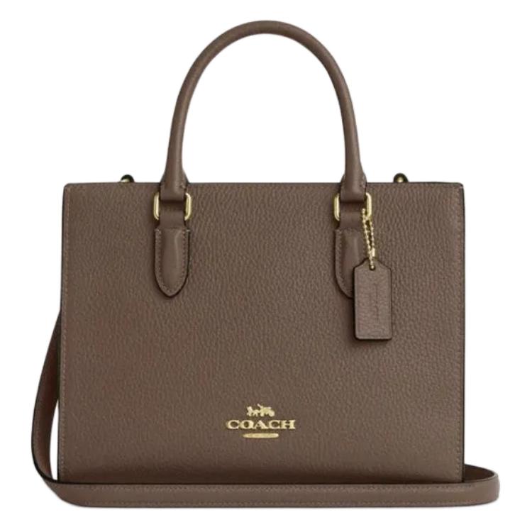 Coach Maggie 25 Logo Zip Closure Leather Tote Bag Women tote bags Dark-Brown CY668-IMV2R Basic Set (Bag+Dust Bag)
Coach Maggie 25 Logo Zip Closure Leather Tote Bag Women tote bags Dark-Brown CY668-IMV2R Basic Set (Bag+Dust Bag)