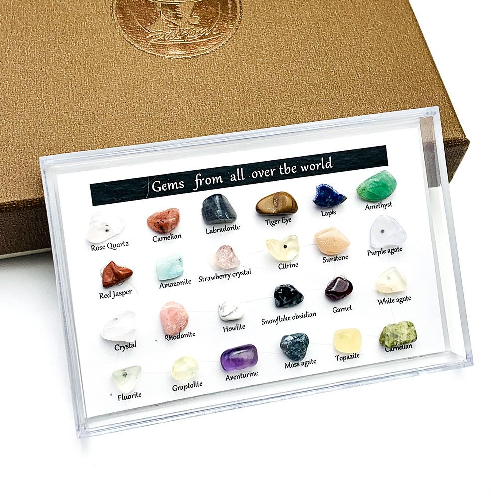 24pcs/box Natural Crystal Stone Healing Chakra Energy Polished Amethyst Gem Ore Mineral Specimen Geological Teaching Collectible
24pcs/box Natural Crystal Stone Healing Chakra Energy Polished Amethyst Gem Ore Mineral Specimen Geological Teaching Collectible