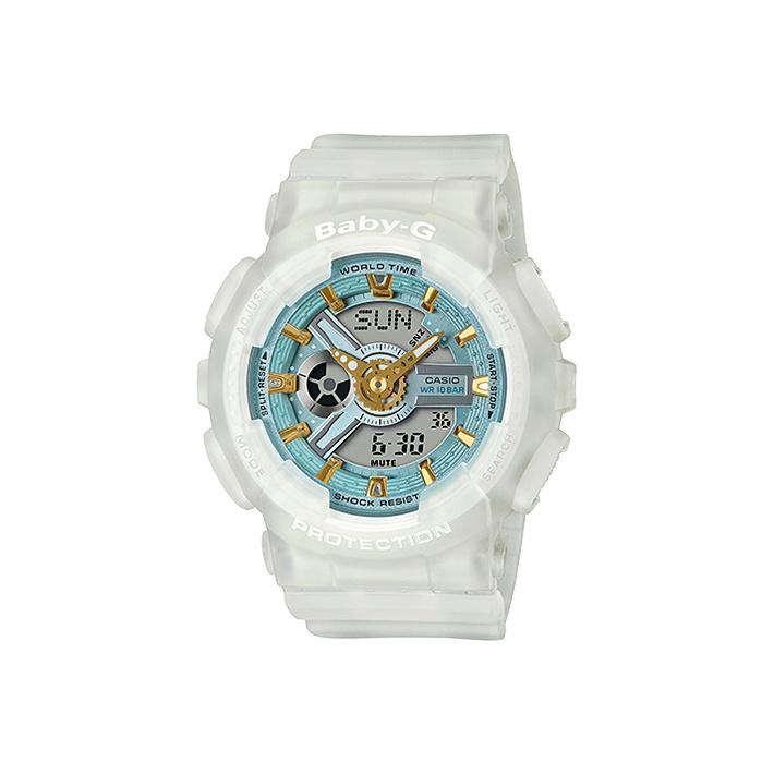Casio Baby-G Series Sea Glass Colors Trendy Vibrant Ice Cream Macaron Color Sports Waterproof Quartz Watch Women watches Blue BA-110SC-7A White Strap
Casio Baby-G Series Sea Glass Colors Trendy Vibrant Ice Cream Macaron Color Sports Waterproof Quartz Watch Women watches Blue BA-110SC-7A White Strap