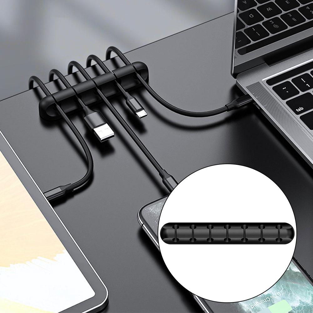 Силиконовый органайзер для USB-кабеля, намотчик, настольный держатель для аккуратного управления (7 клип) #C
Силиконовый органайзер для USB-кабеля, намотчик, настольный держатель для аккуратного управления (7 клип) #C