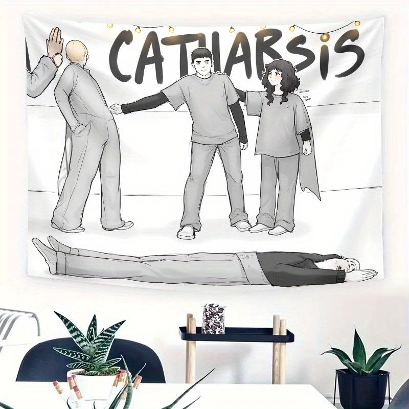 Catharsis Event Tapestry Black and White Graphic Design Minimalist Art Wall Hanging for Bedroom or Dorm Decor 74x94cm(29x37in)
Catharsis Event Tapestry Black and White Graphic Design Minimalist Art Wall Hanging for Bedroom or Dorm Decor 74x94cm(29x37in)