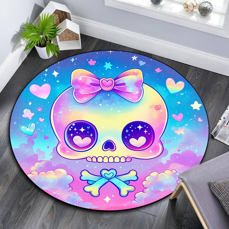 Круглый ковер в стиле пастельный гот, Ковер для гостиной, спальни, дивана, игровой комнаты, Нескользящий коврик для пола 80cmx80cm
Круглый ковер в стиле пастельный гот, Ковер для гостиной, спальни, дивана, игровой комнаты, Нескользящий коврик для пола 80cmx80cm