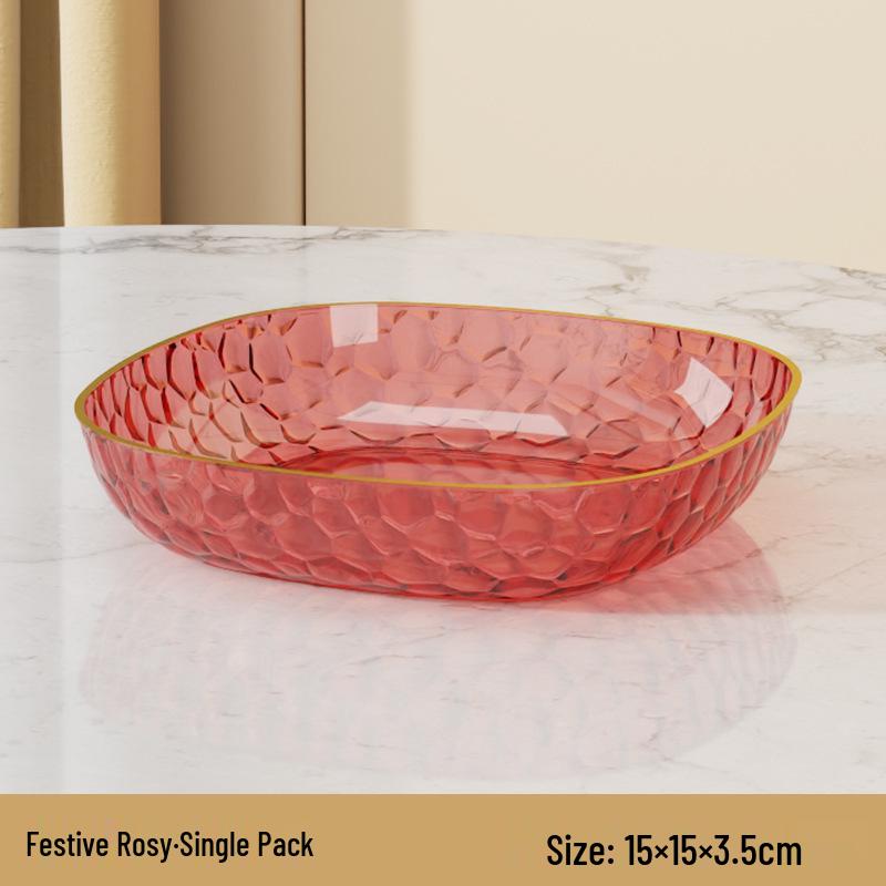 Elegant Transparent Gold Rim Fruit & Snack Plate
Elegant Transparent Gold Rim Fruit & Snack Plate