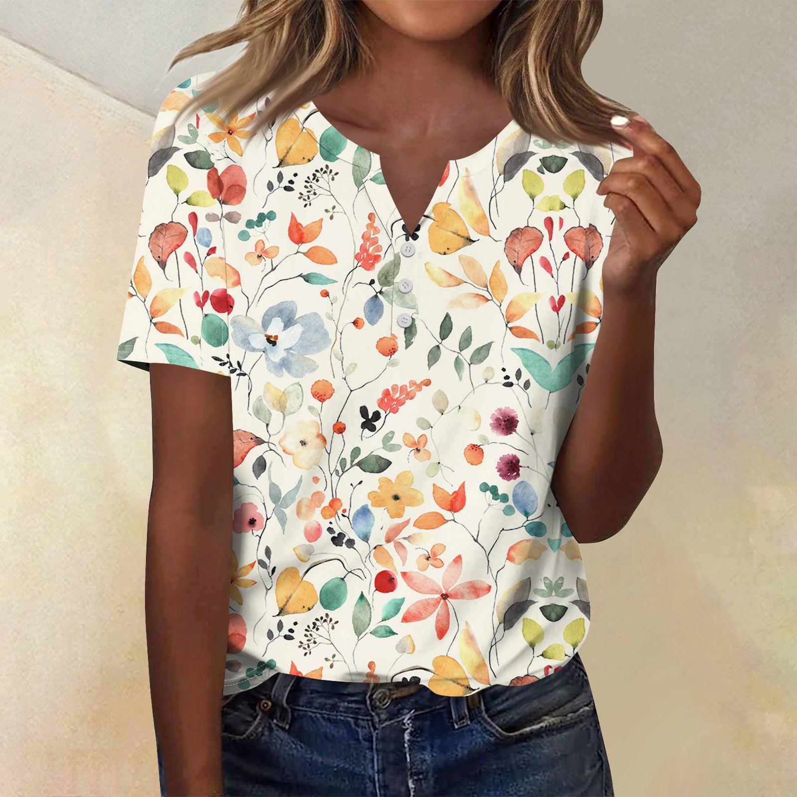 Жіночий модний повсякденний топ з короткими рукавами з квітковим принтом XL білий
Жіночий модний повсякденний топ з короткими рукавами з квітковим принтом XL білий