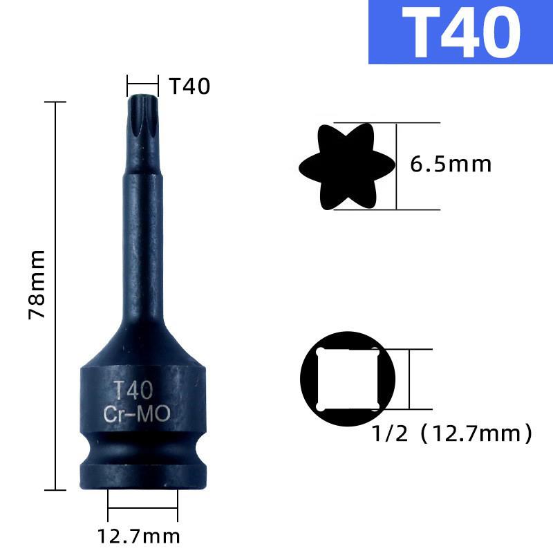 1pc 1/2 Inch Drive Impact Torx Star Screwdriver Bit Socket Adapter T20-T100 Impact Wrench Repairing Tool Accessories
1pc 1/2 Inch Drive Impact Torx Star Screwdriver Bit Socket Adapter T20-T100 Impact Wrench Repairing Tool Accessories