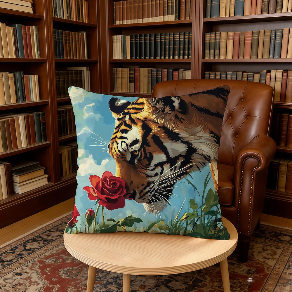 Ferocious Tiger Painting Cute cushion cover Home Office Birthday Anniversary Gifts Soft Skin Friendly Cushion Cover 30cmx30cm
Ferocious Tiger Painting Cute cushion cover Home Office Birthday Anniversary Gifts Soft Skin Friendly Cushion Cover 30cmx30cm