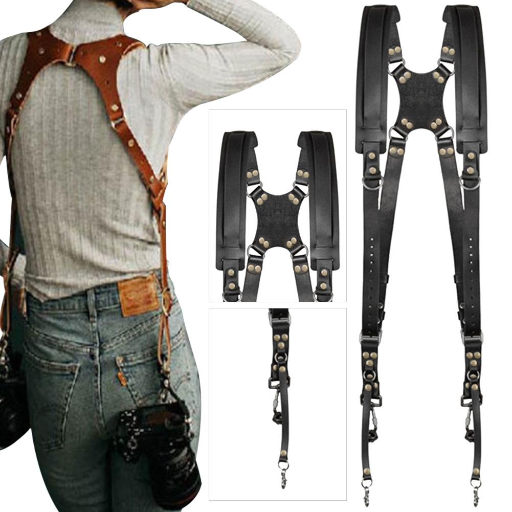 Double Shoulder Camera Strap Adjustable Dual Camera Shoulder Belt Portable Shoulder Harness Strap Outdoor Photography Equipment чорний
Double Shoulder Camera Strap Adjustable Dual Camera Shoulder Belt Portable Shoulder Harness Strap Outdoor Photography Equipment чорний