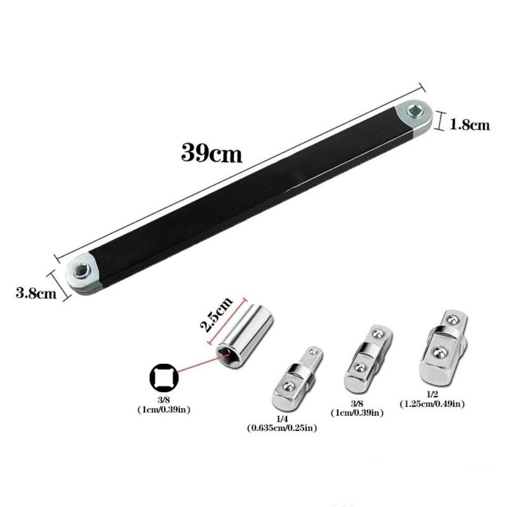 Tight Space Tool Extension Wrench Professional Offset Extension Wrench Home Tool Set чорний
Tight Space Tool Extension Wrench Professional Offset Extension Wrench Home Tool Set чорний