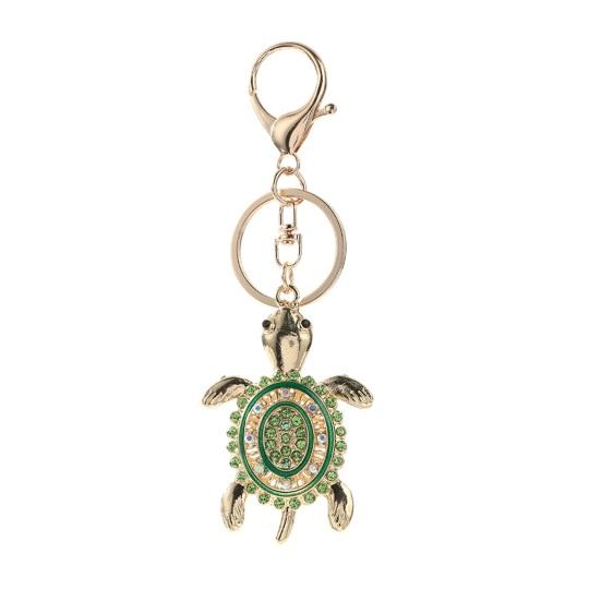 Keychain Pendant Rhinestones Inlaid Turtle Shape Key Chain with Anti-Oxidation Lobster Clasp Backpack Accessory
Keychain Pendant Rhinestones Inlaid Turtle Shape Key Chain with Anti-Oxidation Lobster Clasp Backpack Accessory
