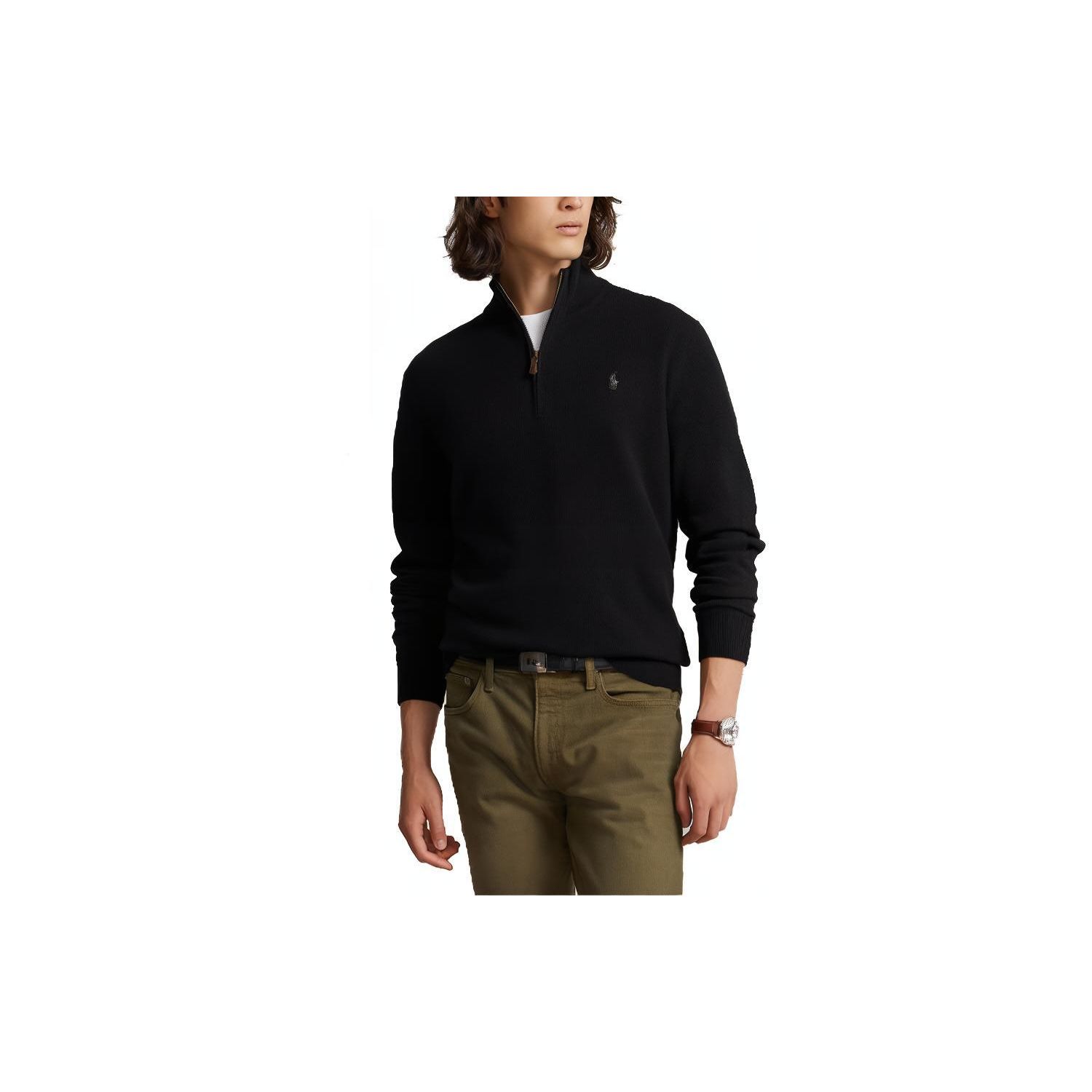 Polo Ralph Lauren Ss23 однотонный мужской свитер с вышитым логотипом и полумолнией, темно-черный 710777743-001 L
Polo Ralph Lauren Ss23 однотонный мужской свитер с вышитым логотипом и полумолнией, темно-черный 710777743-001 L
