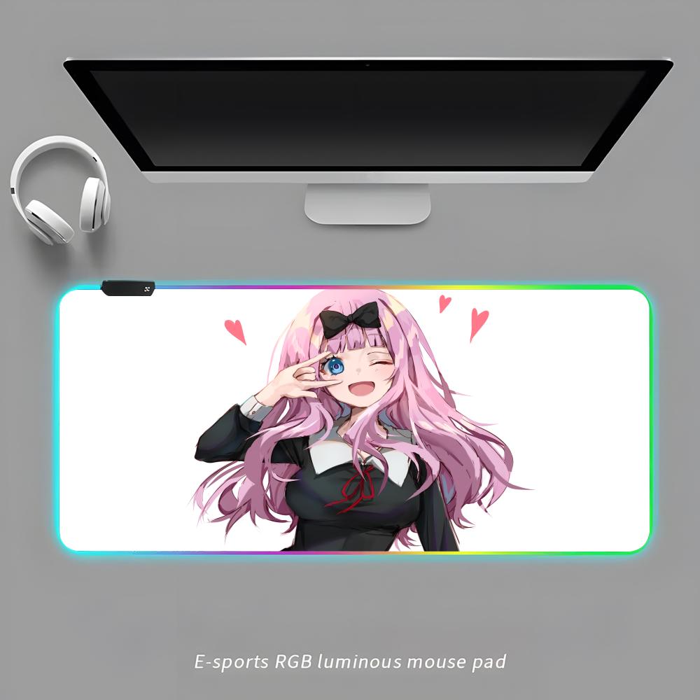 Kaguya-sama Love Is War Mouse Pad RGB Gaming Mouse Pad Desk Mat HD Gamer Large LED Light XXL MousePads RGB600x300x3mm
Kaguya-sama Love Is War Mouse Pad RGB Gaming Mouse Pad Desk Mat HD Gamer Large LED Light XXL MousePads RGB600x300x3mm