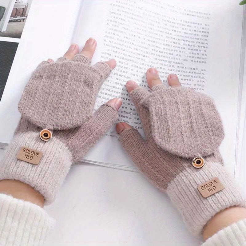 Пара Термальних Зимових Мітенок без пальців з відкидною верхньою частиною, В язані Конвертовані Жіночі Теплі Рукавиці a pair хакі
Пара Термальних Зимових Мітенок без пальців з відкидною верхньою частиною, В язані Конвертовані Жіночі Теплі Рукавиці a pair хакі