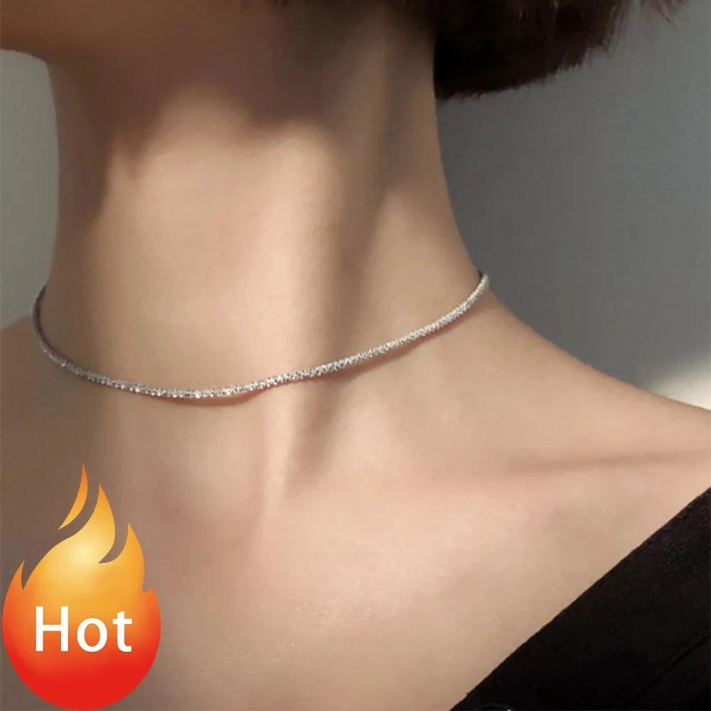 Sky Shimmering Necklace Simple Golden Sparkle Chain Two-color Cross-wound Necklace Double-layered Layering Plain Chain Accessory серебряный
Sky Shimmering Necklace Simple Golden Sparkle Chain Two-color Cross-wound Necklace Double-layered Layering Plain Chain Accessory серебряный