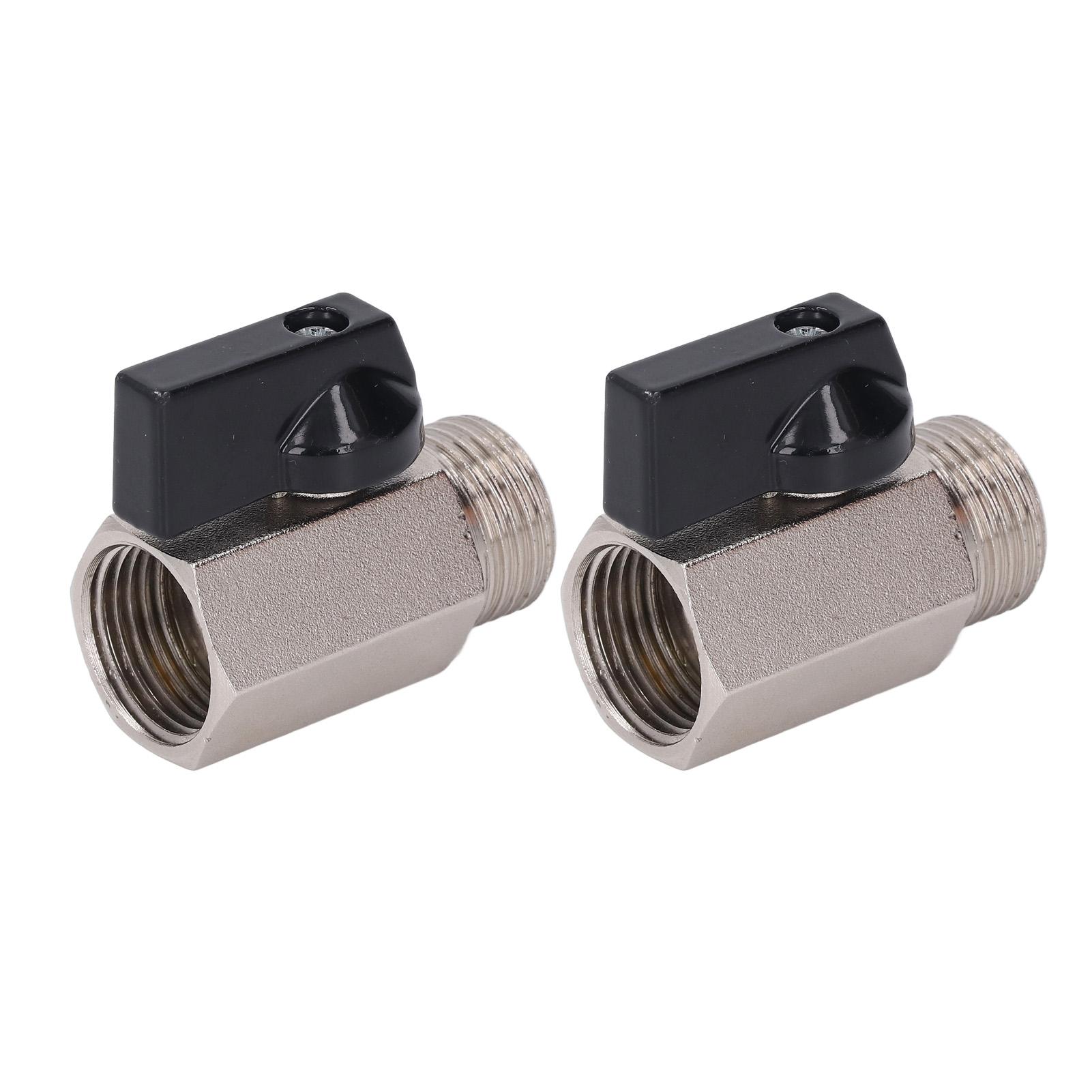 2PCS Ball Valve G12 Thread 90 degrees Swivel High Air Tightness Small Sandblasted Brass Ball Valve
2PCS Ball Valve G12 Thread 90 degrees Swivel High Air Tightness Small Sandblasted Brass Ball Valve