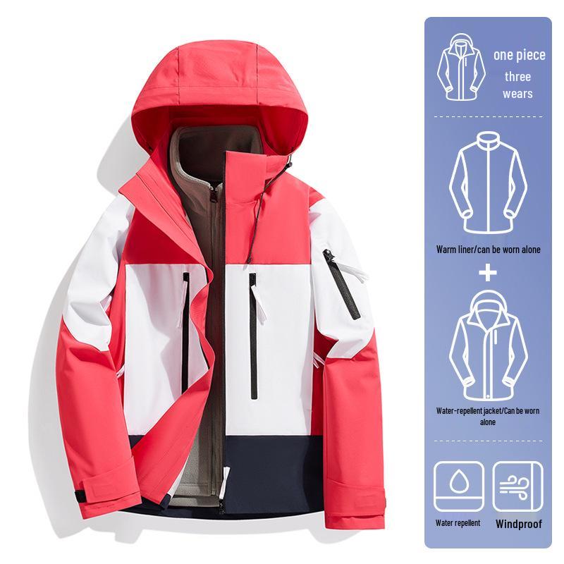 Outdoor Multicolor Patchwork 3-in-1 Windproof Waterproof Hooded Jacket for Men & Women - Plus Size Autumn/Winter Mountaineering Suit XL
Outdoor Multicolor Patchwork 3-in-1 Windproof Waterproof Hooded Jacket for Men & Women - Plus Size Autumn/Winter Mountaineering Suit XL