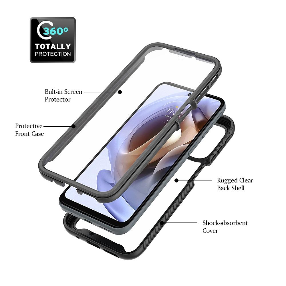 3-in-1 Hybrid Phone Case for Motorola Moto G51 5G All-inclusive Protection Wear-resistant Detachable Cell Phone Case with PET Screen Protector Baby Blue
3-in-1 Hybrid Phone Case for Motorola Moto G51 5G All-inclusive Protection Wear-resistant Detachable Cell Phone Case with PET Screen Protector Baby Blue