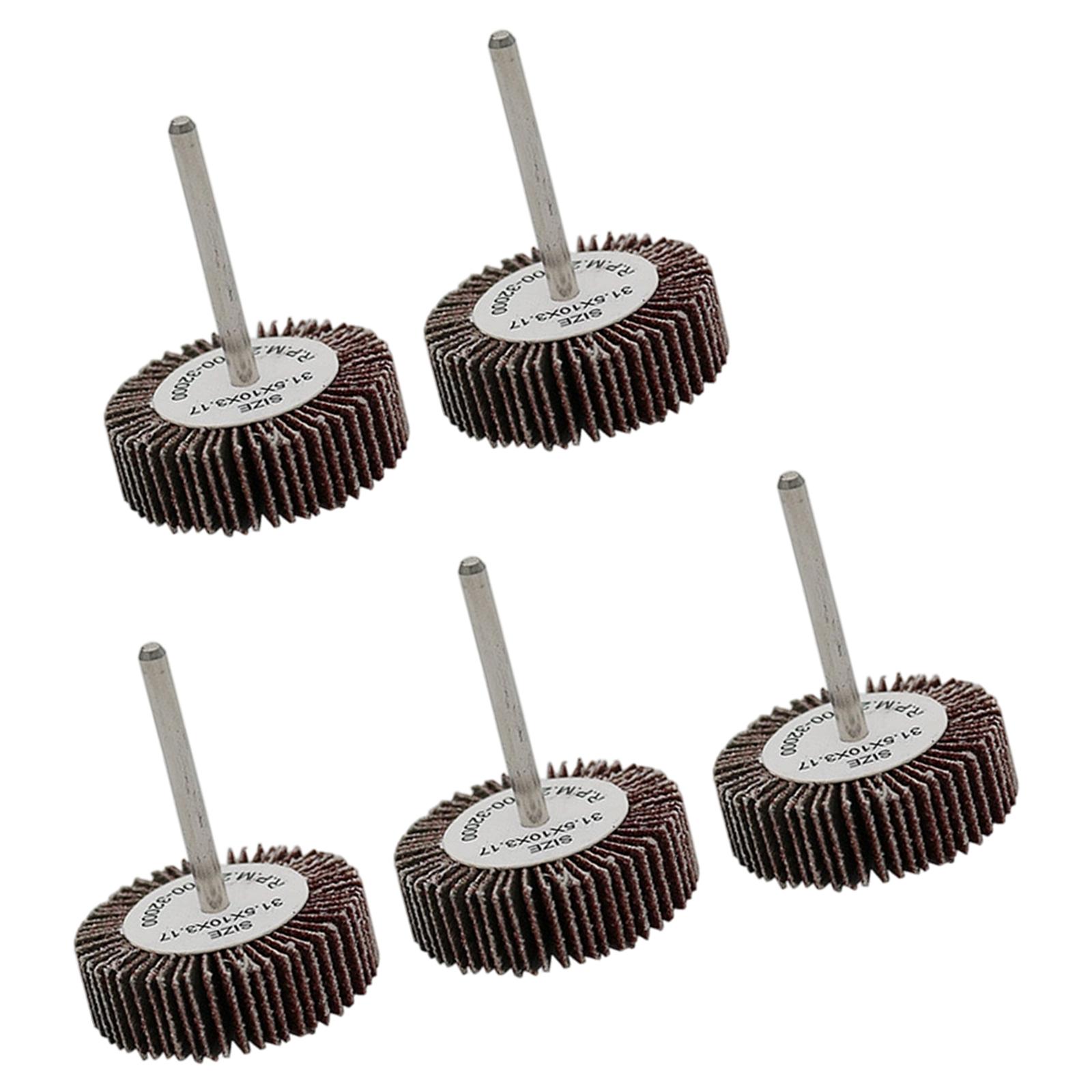 Pack of 5 Professional 80 Grit Sandpaper Sanding Flap Wheels Discs 32mm Shank Surfaces Grinding Polishing Quality Design
Pack of 5 Professional 80 Grit Sandpaper Sanding Flap Wheels Discs 32mm Shank Surfaces Grinding Polishing Quality Design