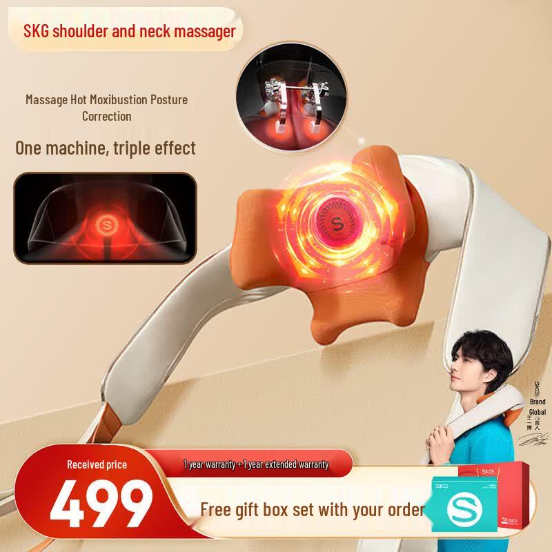 SKG H5 Upgraded Red Light Hot Compress Neck and Shoulder Massager CN plug (adapter included)
SKG H5 Upgraded Red Light Hot Compress Neck and Shoulder Massager CN plug (adapter included)
