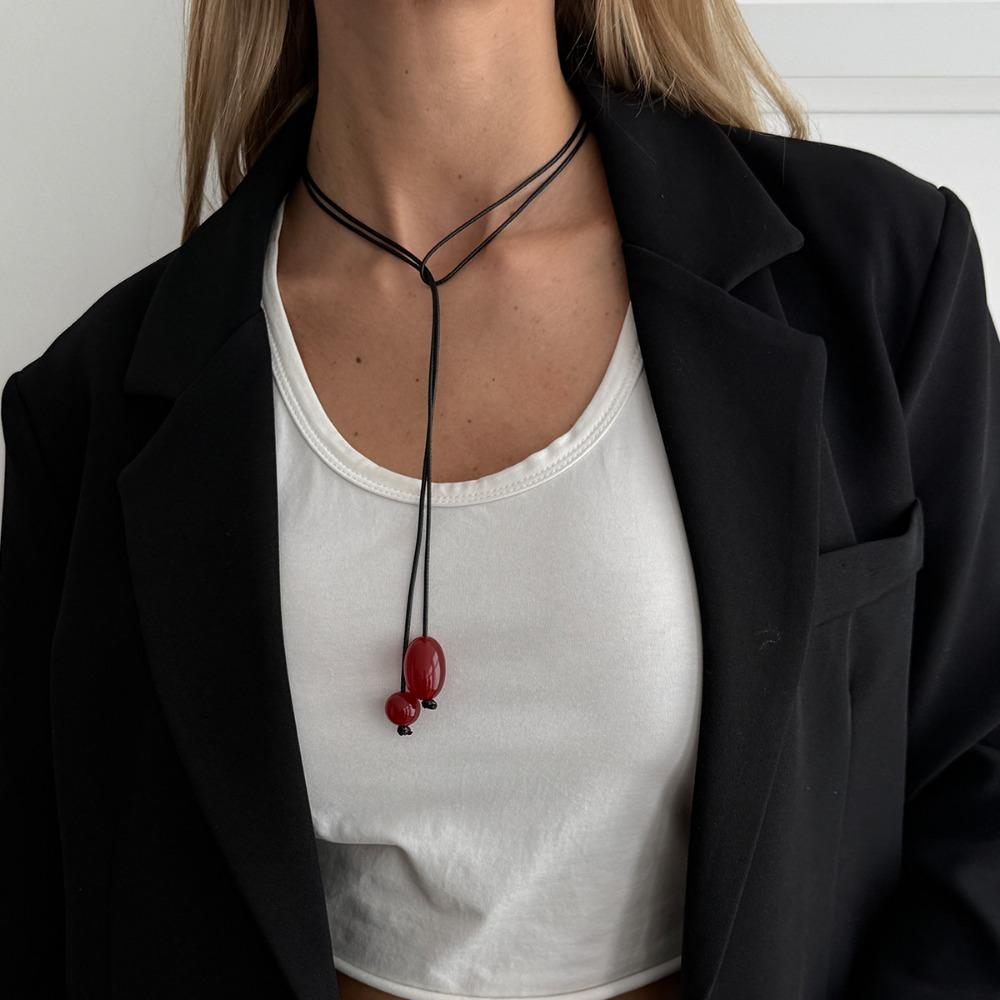 Adjustable Pendant Necklace Fashion Jewelry Neck Chain Creative Charm Collar Choker Casual Wear 3# Black+Red
Adjustable Pendant Necklace Fashion Jewelry Neck Chain Creative Charm Collar Choker Casual Wear 3# Black+Red