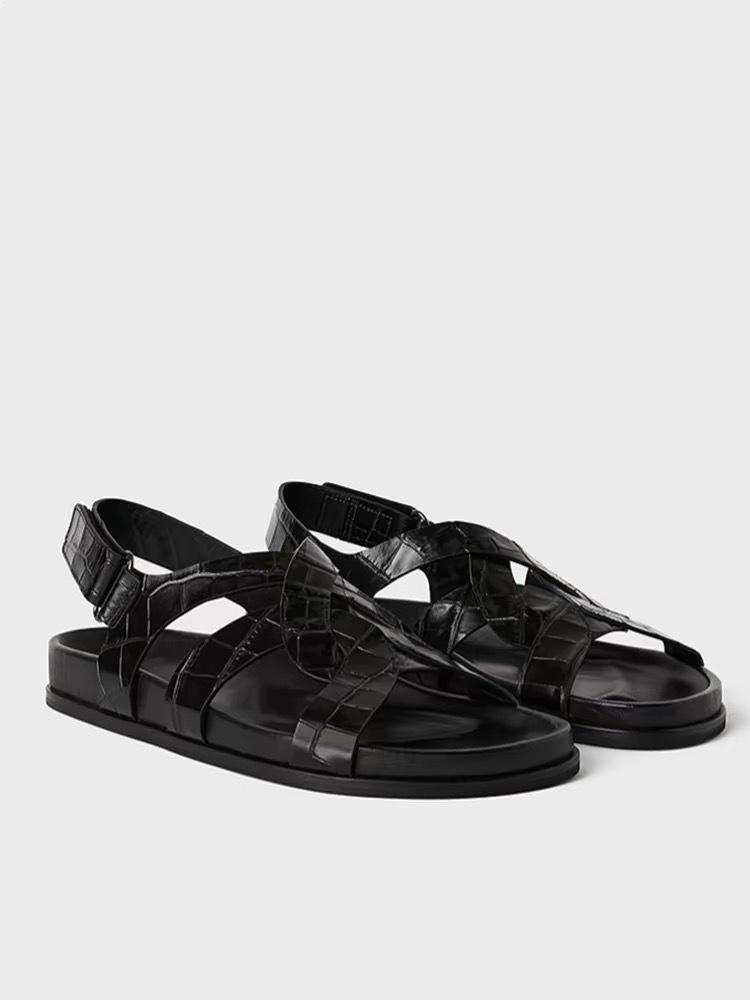 Toteme Leather Vintage Roman Cross Leather Strap-on Platform Sandals Women s Summer Flat Beach Cool Slippers 40
Toteme Leather Vintage Roman Cross Leather Strap-on Platform Sandals Women s Summer Flat Beach Cool Slippers 40