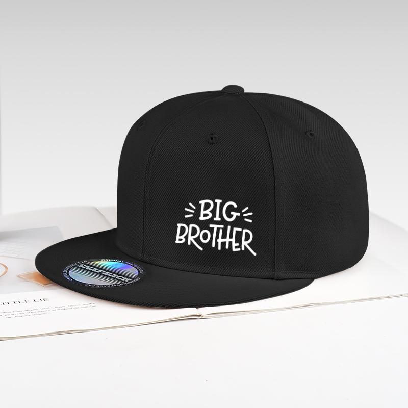 Big Brother Black Flat-Brim Cap With Letter Print – Adjustable Hard-Top Hip-Hop Street Cap, Perfect For Rap And Outdoor Sports
Big Brother Black Flat-Brim Cap With Letter Print – Adjustable Hard-Top Hip-Hop Street Cap, Perfect For Rap And Outdoor Sports